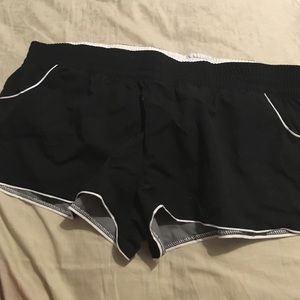 Black swim shorts