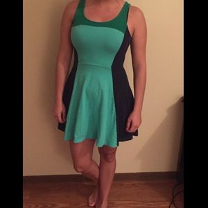Express color block dress
