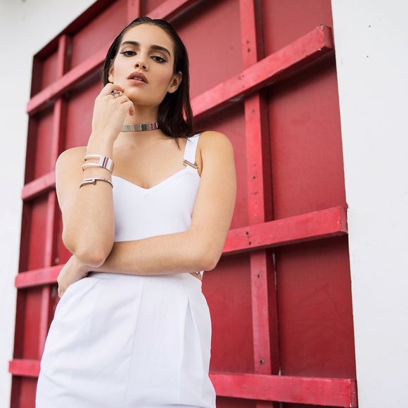 White Pant Jumpsuit - Picture 5 of 6