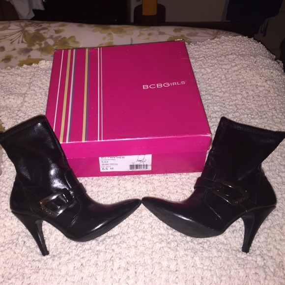 Size 6.5 BCBGirls black booties
