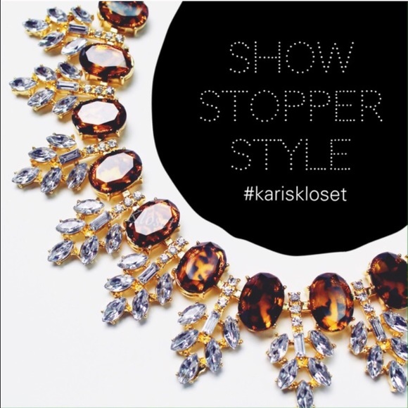 Jewelry | textured brown leaves statement necklace - Picture 2 of 3