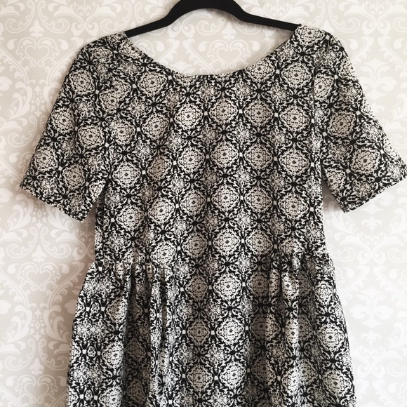 Patterned Babydoll Dress (NWOT) - Picture 2 of 4