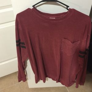 Red pink Victoria secret crew neck