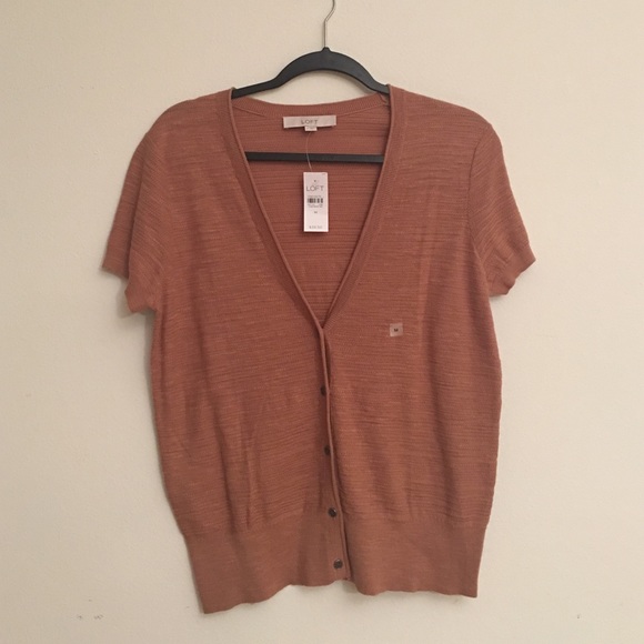 LOFT Short sleeve cardigan NWT