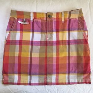 Madras Plaid Skort Size 8