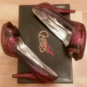 Carlos Santana leather heels