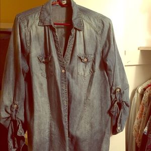 Maurices Chambray Top