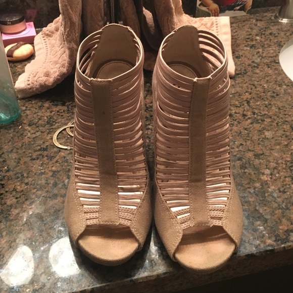 Tan Wedges, Size 6.5