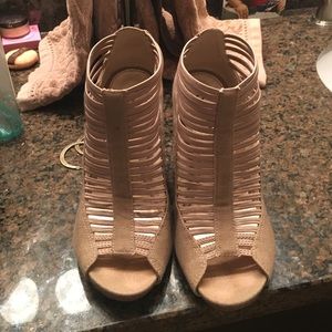 Tan Wedges, Size 6.5