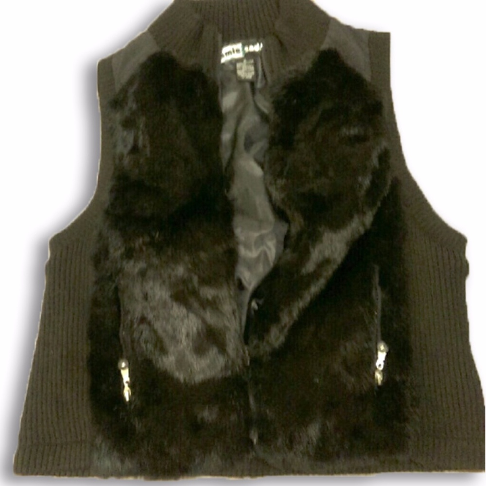 Jamie sadock fur vest sz m
