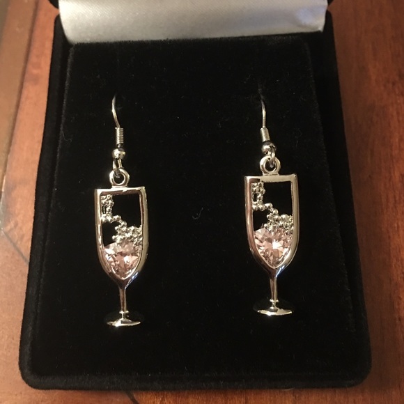 Wine Glass Earrings!