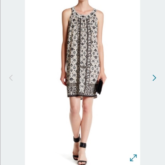 BNWOT! Max Studio Twist Halter Printed Shift Dress