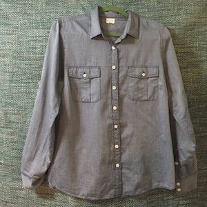 Chambray button down shirt