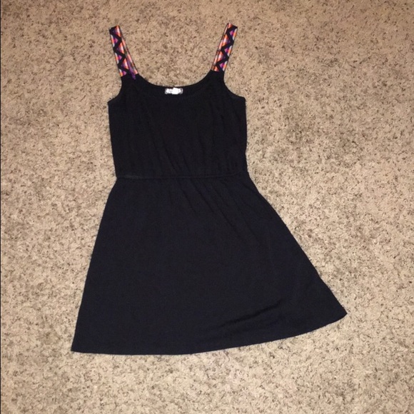 Black cinched waist tank