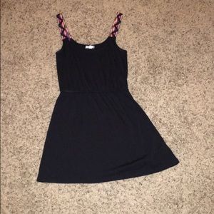 Black cinched waist tank