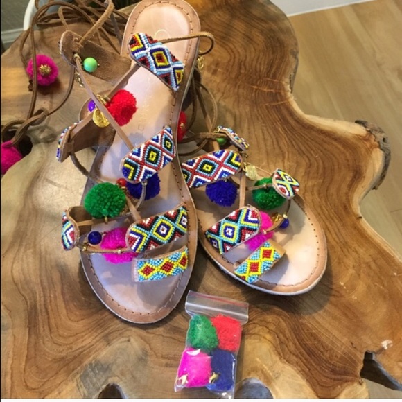 Chinese Laundry Beaded Strappy Sandals