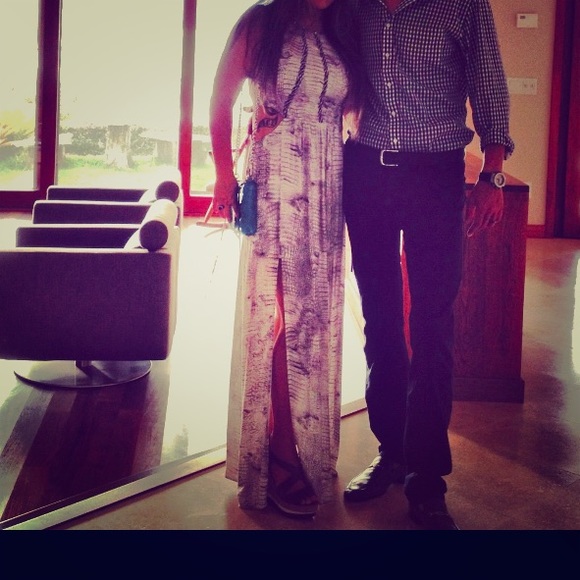 Lush snake print maxi dress