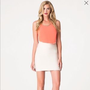 Cream stylish skirt