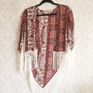 Fringe Kimono (NWOT)