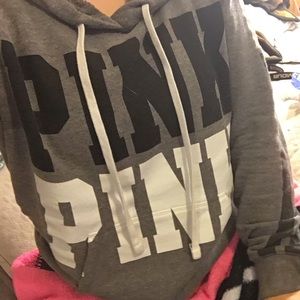 Vs pink grey hoodie TRADE
