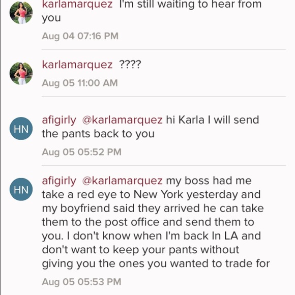 Please BEWARE of this seller!!! @afinigirly - Picture 3 of 4