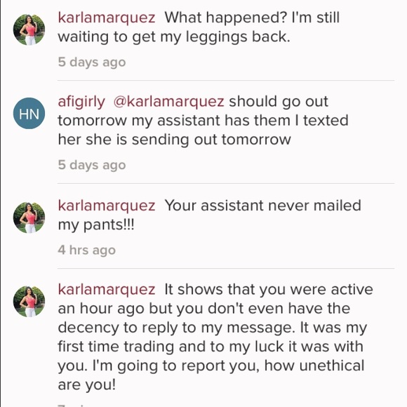 Please BEWARE of this seller!!! @afinigirly - Picture 4 of 4