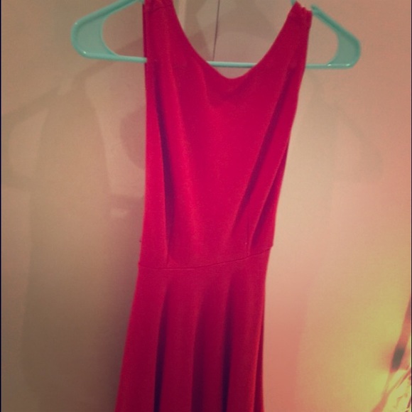 Red American apparel dress
