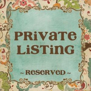 Private listing DO NOT BUY