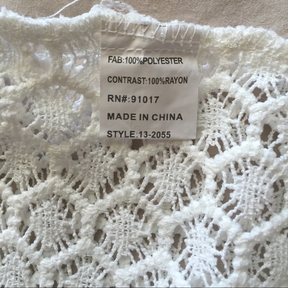 SOLITAIRE by ravi khosla Swim Crochet Cover Up NWT - Picture 6 of 6