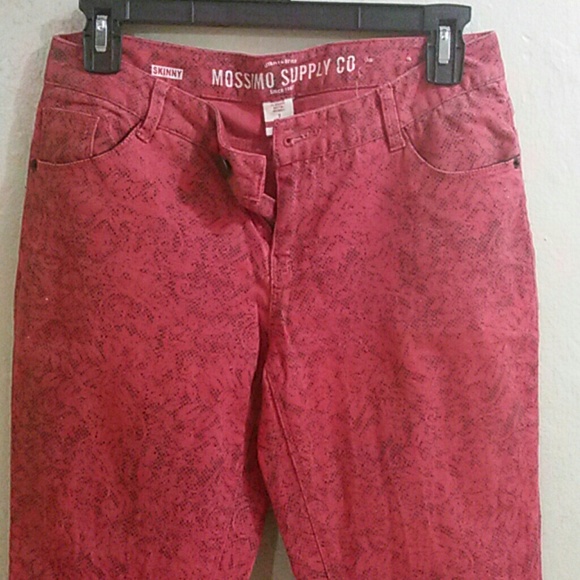 Mossimo supply co colorful jeans size 6 red