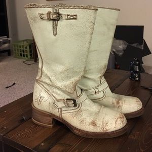 frye distressed boots