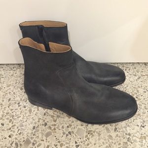Margiela black leather boots