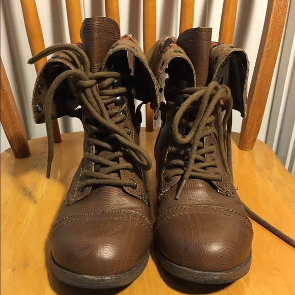 Brown convertible boots