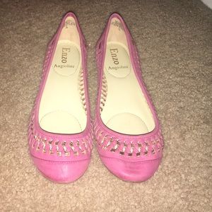 Enzo Angiolini pink flats