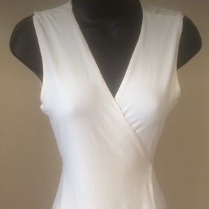 White wrap dress
