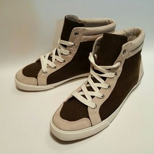 Old Navy Brown & Tan High Top Sneakers, US 7