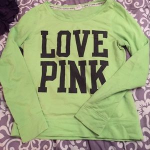 PINK crew neck sweater