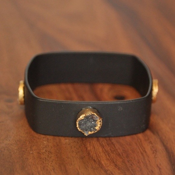 Crystal Druzy square bracelet - Picture 2 of 4