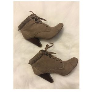 Forever 21 lace up booties
