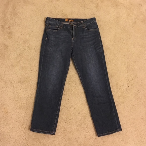Dark denim jeans
