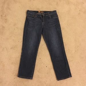 Dark denim jeans