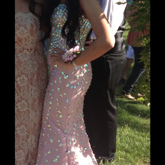 Jovani blush pink prom / homecoming dress