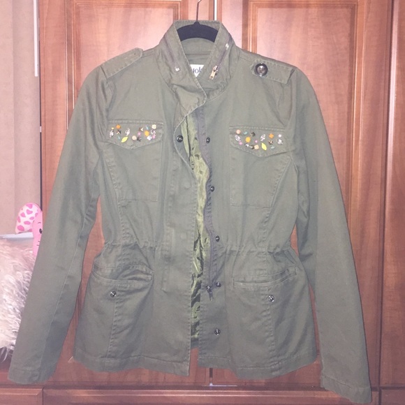 Army green bling-me-blazer - Picture 1 of 4