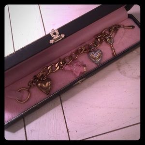 Juicy couture chain bracelet with charms