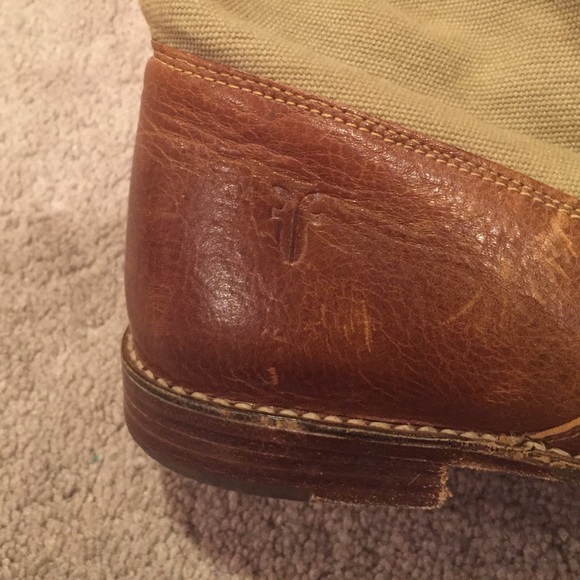 Canvas frye boots never worn, bought from posher - Picture 4 of 4