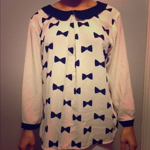 LC Lauren Conrad Bow Blouse