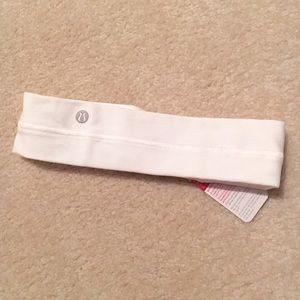 Lululemon flyaway headband - white NWT