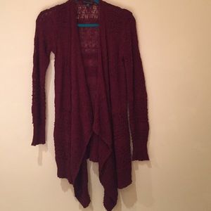 Maroon cardigan