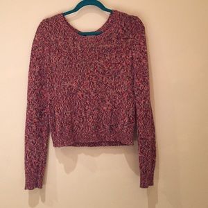 Multicolor cropped sweater