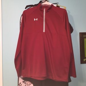 maroon under armour quarter zip